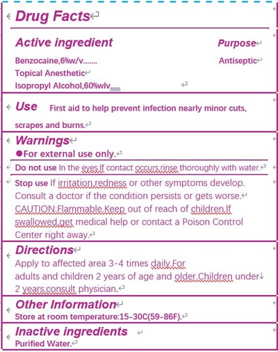 label-1 sting relief medicated pad.jpg label-1 sting relief medicated pad - label 1 sting relief medicated pad